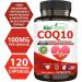CoQ10 Coenzyme Q10 100mg Supplement - Fast Absorption Antioxidant for Heart Health & Energy - 120 Capsules - Immune Support - Buy Online on GoSupps.com