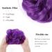 Synthetic Curly Messy Hair Bun Scrunchie Extension in Purple - Women's Updo Chignon Hairpiece - Buy Online on GoSupps.com