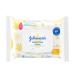 Johnson's Baby Disposable Hand & Face Cleansing Wipes to Gently Remove 99% of Germs & Dirt from Delicate Skin, Pre-Moistened & Allergy-Tested, Paraben-, Phthalate- & Alcohol-Free, 25 ct