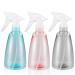Diompirux 3 pieces spray bottle 500ml plastic atomizer spray bottles refillable trigger spray bottles for fog hand sprayer for plants flowers garden hairdresser car laying (pink blue black)