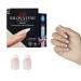 KISS Salon X-tend Starter Kit Press On-Nails Nail Glue included Pure Light White Medium Size Oval Shape 36 Ct.
