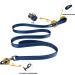 OneTigris Double Dog Leash with Reflective Stripes | M (182cm) Blue - Durable Adjustable & Perfect for Large Dogs | Shop Internationally! - Buy Online on GoSupps.com