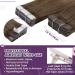 LAAVOO Real Hair Tape Extensions - Brown Balayage 40cm Skin Weft | 20PCs Ombre Tape Extensions #6/8/14 - Buy Online on GoSupps.com