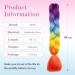 Tess Braids Extensions 60 cm | Jumbo Kanecalon Hair Braids | 100g Bundle for Box Braids - #11 Colorful - Buy Online on GoSupps.com