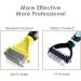 Morpilot 23+12 Double Sided Undercoat Rake Dog Brush & Cat Brush | Deshedding Tool for Long Hair Pets | Reduces Shedding by 90% - Yellow - Buy Online on GoSupps.com