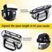 Vorspack Large Clear Tote Bag - Stadium Approved 12x12x6, Perfect for Work and Beach - Black - Buy Online on GoSupps.com
