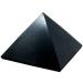 Heka Naturals Polished Shungite Pyramid Black Stone Crystal | 5 cm - Desk Decor Shungite Stone for Home or Office - Chakra Stones Healing Crystals Meditation Pyramid