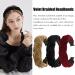 BOYIVI Velvet Braided Headbands 3-Piece Set for Women - Dark Color Wide Hairband for Sport and Yoga - Buy Online on GoSupps.com