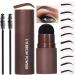  smashing Eyebrow Stamps - Waterproof Pigmented Eyebrow Power Stamp Kit | Brow Tint Kit Fine Texture Sweatproof for Drawing Eyebrow Shape Smashing - Buy Online on GoSupps.com