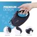 FurDreams Retractable Dog Lead - Anti-Tangle Nylon Tape Leash with Lock Button, Comfortable Handle - 5m Extendable, Heavy Duty for Medium Dogs Up to 25kg - Black - Buy Online on GoSupps.com