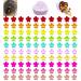 100 Pcs Baby Hair Clips Mini Flower Hair Clips for Girls Colorful Tiny Hair Claw Kids Hair Clips for Infant Fine Hair Accessories for Toddler Girls with Box (10Colors) 100pcs
