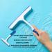 Window Cleaner Kit by Great British Home - Elbow Grease Glass Cleaner with Vinegar 500ml 3 pack Microfibre Cloths and Squeegee for Shower and Window - Buy Online on GoSupps.com