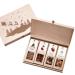 Wellnut "limited Christmas edition" - 4 snacks in the birch wood box |Gourmet snack mixtures for adults from nuts fruits & chocolate |The special gift for Christmas 4 snacks in Birkenholzbox - Limited Edition