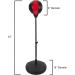 Hey! Play! Kids Punching Bag Set - Inflatable & Adjustable Speed Bag with Boxing Gloves for Toddlers to 7 Years - Red - Buy Online on GoSupps.com