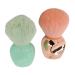 Soft Fluffy Hair Cosmetic Beauty Brush with Strong Powder Grasping Power Accurate Coloring Delicate Looking. Perfect for Loose Powder Blusher. Rose Gold Light Green