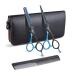 Purple Dragon Blue Hair Scissors 5.5 inch professional hairdressing scissors hairdressing scissors Set Perfect haircut for women and men Sharfe scissors for barber/hairdresser/beginner Qhblau