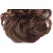 Natural Brown Curly Messy Bun Updo Scrunchie Hairpiece | Hair Extensions Chignons Wig - Buy Online on GoSupps.com