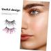 minkissy 2 Pairs Fake Eyelashes Makeup False Eyelashes Glow Eye Lashes Halloween Eye Lashes Christmas Eyelashes Glitter Soft Light Fake Lash Glitter Lashes Fluffy Fiber Miss Extend - Buy Online on GoSupps.com