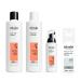 Nioxin Thickening Spray For Natural Hair with Light Thinning Full Size (3 Month Supply) System 4 Kit