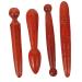 Coolhiya 4 pieces acupuncture rod Hand massager massage wood tools massage equipment Thai massage tools wooden roller massage device for body massage tab wood foot massage wood