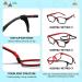 Duco Kids Blue Light Blocking Glasses for Boys and Girls Age 5-10 | Anti-Glare Computer Eyeglasses K025 (Black Red) - Buy Online on GoSupps.com