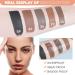 Eyebrow Stamp Stencil Kit - Waterproof Makeup with Brow Pomade Stencils & Applicator - Perfect Light Brown Eyebrows - Buy Online on GoSupps.com
