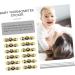 160 Pcs ToddmoMy Forehead Stickers for Kids - Fever Indicator Patch Strip - Yellow & Brown - 7.5x2.5cmx8pcs - Buy Online on GoSupps.com
