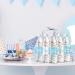 80 Pieces Baby Shower Water Bottle Labels Shower Water Bottle Stickers Wrappers Waterproof Baby Shower Labels for Baby Shower Party Decoration (Blue Boy Style) - Buy Online on GoSupps.com