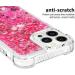 Tivenfezk Nadoli Glitter Drive Sand Shell for iPhone 15 Pro Max - Shockproof TPU Bumper Case Liquid Quicksand Design Transparent Pink Protective Cover - Buy Online on GoSupps.com