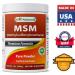 Best Naturals 100% Pure MSM Powder - 1lb | Natural Sulfur Supplement - Buy Online on GoSupps.com