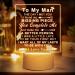 Boyfriend Christmas Gifts - Boyfriend Birthday Gifts Night Light Touching Words Engraved Christmas Gifts for Him Gifts for Boyfriends 1 Year Anniversary Boyfriend Gifts