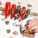 6 Boxes Christmas Nail Art Rhinestones EBANKU 3D Nail Crystal Jewels Metal Nail Studs Gems for Christmas Nails Art Decoration Supplies - Buy Online on GoSupps.com