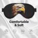 BREAUX Eagle Print Double Sided Eye Mask - Blackout Sleep Mask for Men & Women | All Night Comfort - Buy Online on GoSupps.com