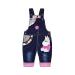 KIDSCOOL SPACE Baby Denim Overalls 3D Cute Cartoon Knitted Jean Dungarees 2-3 Years Blue-5050