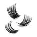 Lash Clusters DIY Eyelash Extensions 72 Pcs D Curl 8-16mm | Thin Stem Individual Cluster Lashes for Self-application | Reusable Wisps (H-02 D Curl 8-16mm) - Buy Online on GoSupps.com