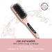 Askera Ceramic Hair Straightener Brush - 14 Temp Settings with Negative Ion Technology for Women | Anti-Scald, Temperature Lock, Auto-Off Function - Electric Heat Comb - Buy Online on GoSupps.com