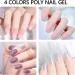Lofuanna Poly Nail Gel Kit - Nude, Pink, Purple Glitter & Clear Glitter Poly Extension Gel - All In One Starter Kit - Buy Online on GoSupps.com