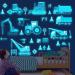 Glow in The Dark Construction Vehicles Wall Stickers - Transport Cars Theme Fluorescent Decals for Kids Bedroom Nursery - Buy Online on GoSupps.com