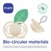 MAM Perfect Soothers 12+ Months | Thinner Softer Baby Pacifiers with Self-Sterilizing Case | Newborn Essentials - Peach/Purple Designs - Buy Online on GoSupps.com