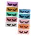 Beatifufu 10 Pairs False Eyelashes Eyelash Pro Lash Fake Eyelash Eye Decor Dense Fake Lashes Accessories for Girls Lash Accessories Faux Eyelashes for Cosmetic Eye Makeup Supply Cross 3d