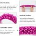 Hapdoo Hot Pink Pearl Headbands for Women Wide Padded Hair Hoop with Faux Pearl for Gift Bling Valentine Hairbands Hair Accessories for Women Girls - Buy Online on GoSupps.com
