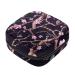Women's napkin storage bag vintage cherry pink flowers flowering menstrual cup portable women's bandages storage bags female menstruation first period pocket