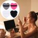 Minkissy 4pcs Heart Shape Makeup Blending Puffs | Soft Cotton Beauty Sponge for Powder Foundation - Large Size - Buy Online on GoSupps.com