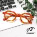 FEISEDY Retro Octagon Blue Light Glasses for Women & Men - Vintage Polygon Anti-Glare Eyewear B0102 Leopard 44mm - International Shipping Available - Buy Online on GoSupps.com