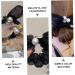 1pc Hair Ring Elastic Bands for Hair Crystal Hair Accessories Hair Ribbons Girls Tiara Bow Knot Elastic Hair Ties Girls Hair Rope Organza Bow Tie Talcum Powder Miss - Buy Online on GoSupps.com