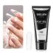 Gellen Poly Gel Clear Nail Extension Gel 60 g 048 Clear Builder Nail Gel Long Lasting Trendy Nail Art Design Nail Strengthener Nails Enhancement Gel for Salon Manicure Beginner Easy DIY at Home 048-Clear