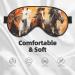 SSIMOO Horses Running Art Sleep Mask - Adjustable Breathable Eye Mask for Comfortable Sleep | Fashionable Black Sleep Mask for Travel & Home - Buy Online on GoSupps.com