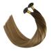 UGEAT Balayage Extensions - Dark Blonde Ash Blonde Remy Hair Keratin U-Tip Bonding 50 cm 50g 20 inches - Premium Quality Hair Extensions for International Shipping - Buy Online on GoSupps.com