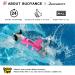 Queenmore Adjustable Dog Life Jacket - High Buoyancy Ripstop Vest for Medium Dogs | Durable Rescue Handle | Peacock Shark Design - Buy Online on GoSupps.com