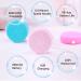 Silicone Facial Cleansing Brush - Sonic Face Scrubber for Normal and Sensitive Skin | USB Rechargeable, Waterproof, Travel Case Included (Blue) - Buy Online on GoSupps.com